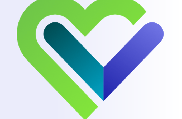 Bildmarke Meine Versorgung mit Hintegrund lila