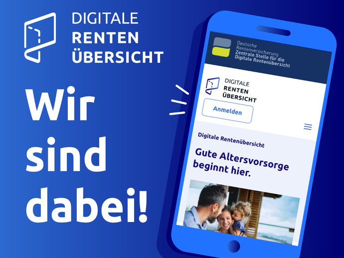 Handy-Foto mit DigiRü-Startseite (vergrößerte Bildansicht wird geöffnet)