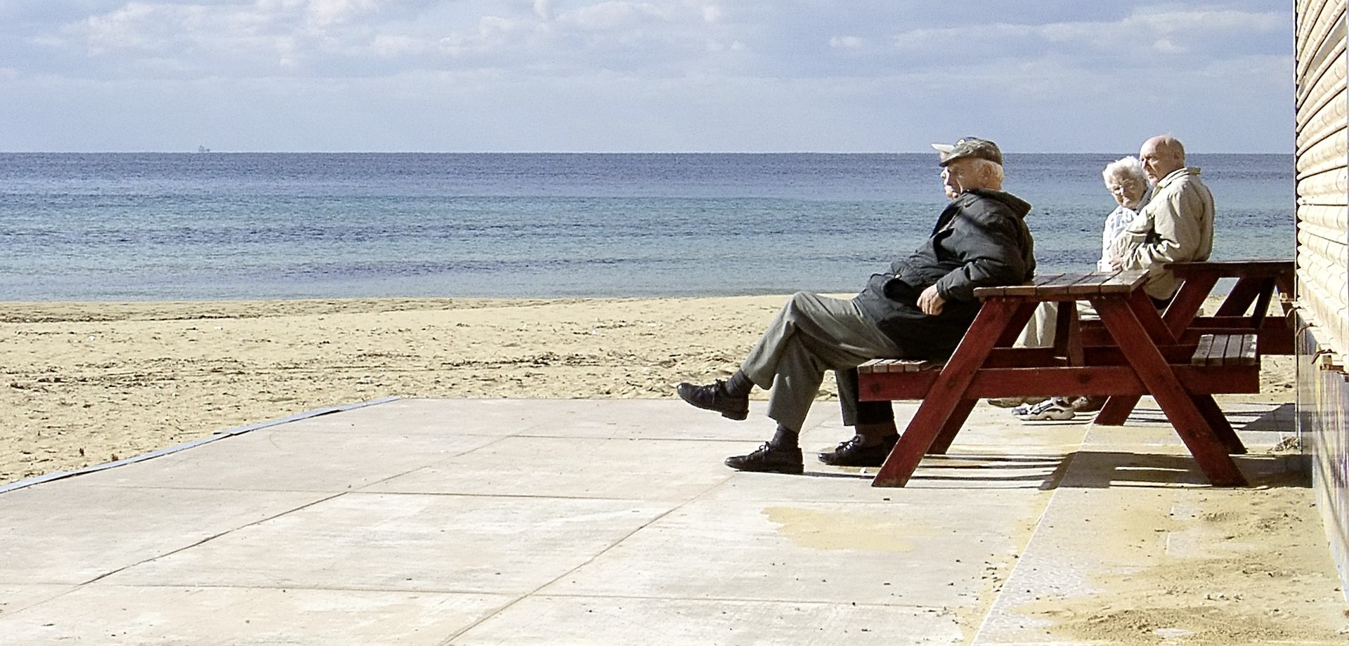 Rentner am Strand