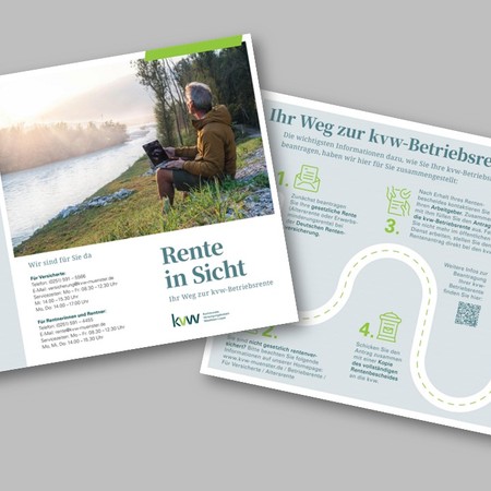 Abbildung des Infoflyers "Rente in Sicht"
